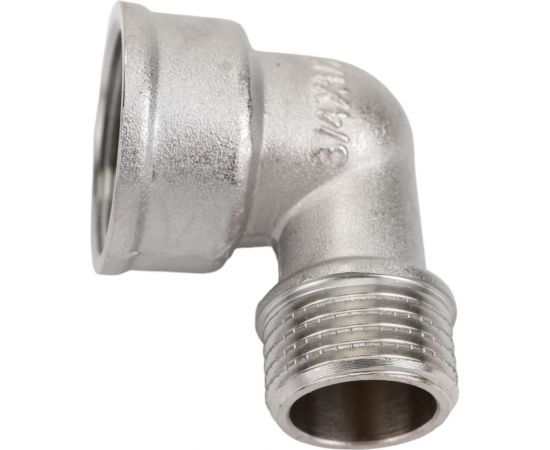 Угольник STI латунный Ду20х15 (3/4""х 1/2"") Ру16 ВР/НР переходной, никелированный D270-05070 – изображение 4