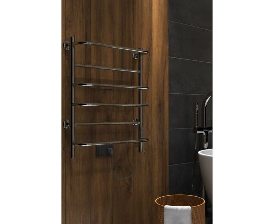 Полотенцесушитель INDIGO Europe Lux без полки electro 60/50 таймер, скрытый монтаж, универсальное подключение R/L LELLE60-50Rt – изображение 6