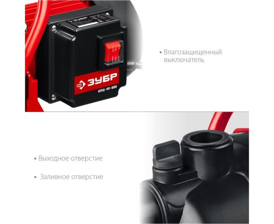 Поверхностный насос ЗУБР НПЦ-М1-600 – изображение 12