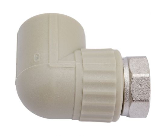 Угольник комбинированный с накидной гайкой VALFEX PP-R серый, 25 мм х3/4"", 90 градусов 10138025Г 127-1635 – изображение 3