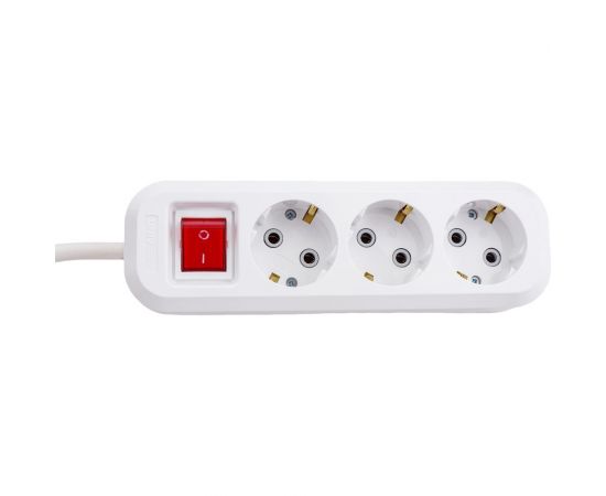 Удлинитель UNIVersal s-303а пвс 3/1,5 3гн. с заземлением, с выключателем, длина 10м (еврослот) 1729 – изображение 2