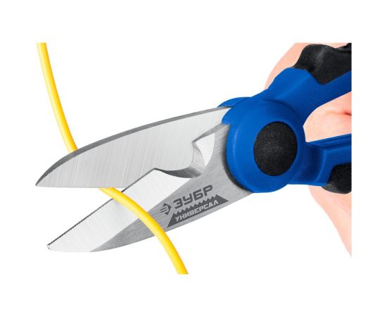 Универсальные ножницы электрика ЗУБР 145 мм 23357 – изображение 7