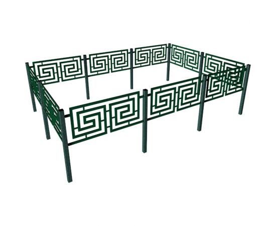Садовые ограждения Delta-Park Сиртаки SI450-1Gr, зеленые sirtaki_03 