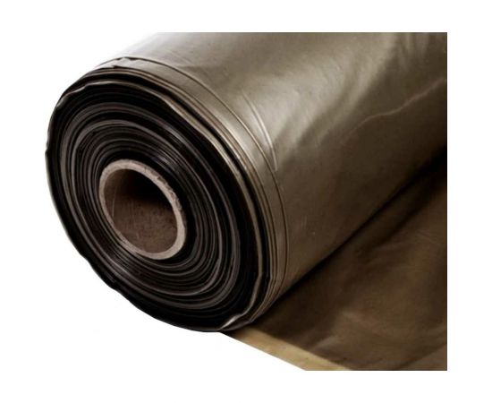 Техническая полиэтиленовая пленка Izoway черная, рукав 4/100 мкм, 1500 мм, 100 м 13064 