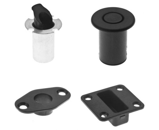 Запирающее автоматическое устройство Doorlock DL1902/35SET в комплекте с направляющей втулкой и ответными частями для пассивных створок, для тяг 1932 75415 