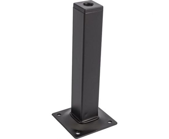 Ножка Tech-Krep 25х25х150 квадратная, нерегулируемая, черная- накладка 151284 