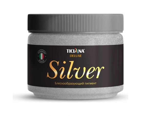 Блескообразующий пигмент Ticiana DeLuxe Silver 0.1 кг, серебро 4300002809 