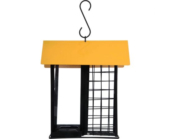 Металлическая универсальная кормушка для птиц Blumen Haus сыпучий корм/ фрукты, 19x15x21.5 см 65711 – изображение 3