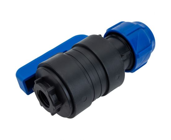 Шаровой кран VALFEX ПНД компрессионный цанга - внутренняя резьба, разборный 32x1/2"" 1210012532012 – изображение 2