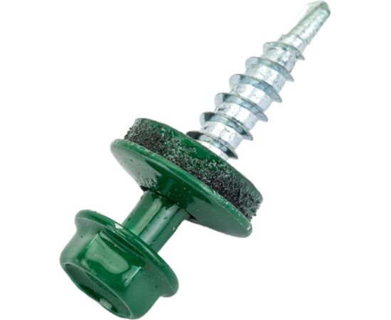 Саморез Невский Крепеж КР RAL 6002 лиственно-зеленый, св., 4,8x28, 30 шт. 931413 – изображение 4