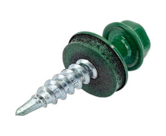 Саморез Невский Крепеж КР RAL 6002 лиственно-зеленый, св., 4,8x28, 30 шт. 931413 – изображение 3