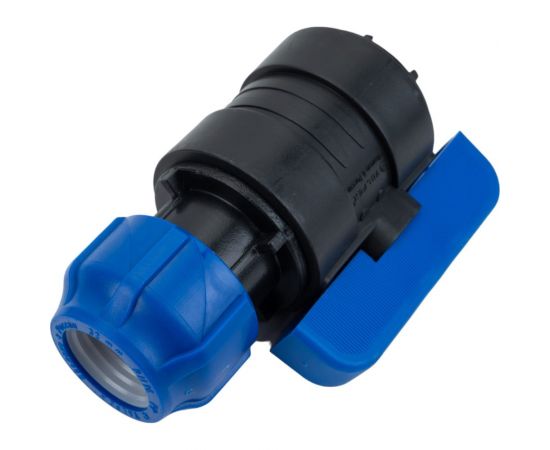 Шаровой кран VALFEX ПНД компрессионный цанга - внутренняя резьба, разборный 32x1/2"" 1210012532012 – изображение 3