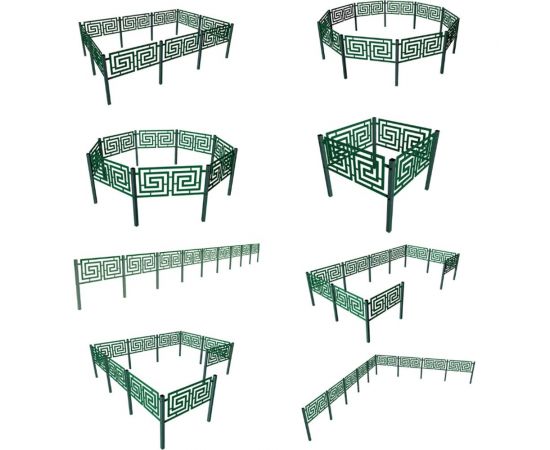 Садовые ограждения Delta-Park Сиртаки SI450-1Gr, зеленые sirtaki_03 – изображение 3