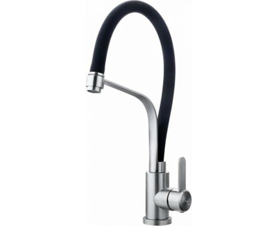 Смеситель для кухонной мойки FASHUN из нержавеющей стали, с гибким черным изливом A54012-7 