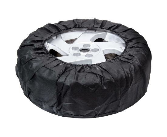 Чехлы для колес Airline R13-17, без ручек, спанбонд, комплект 4 шт., цвет черный AO-WC-13 – изображение 2