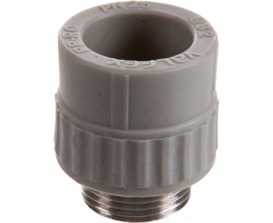Муфта комбинированная с наружной резьбой VALFEX PP-R серая, 32 мм х1"" 10130032Г 127-0364 – изображение 3