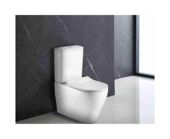 Напольный унитаз Azario размер 690x385x840 безободковый AZ-2154 00051953 – изображение 3