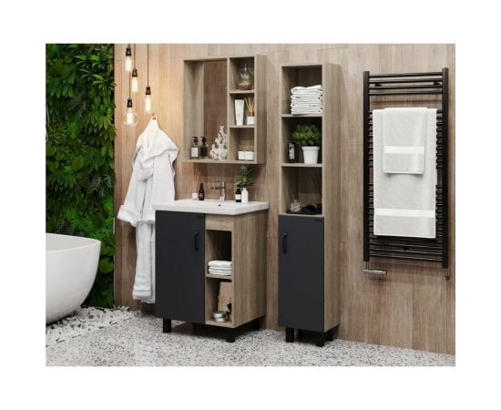 Пенал Onika ТИМБЕР серый матовый/дуб сонома 30.01 403067 – изображение 6