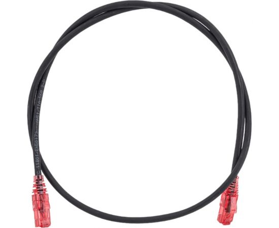 Патч-корд Hyperline PC-LPM-UTP-RJ45-RJ45-C5e-1M-LSZH-BK U/UTP, Cat.5е (100% Fluke Component 30887 – изображение 5