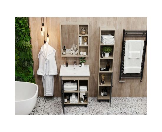 Пенал Onika ТИМБЕР серый матовый/дуб сонома 30.01 403067 – изображение 5