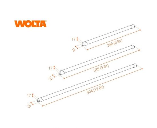Светодиодный светильник Wolta 12 Вт, 6500К, WT4W12W – изображение 8