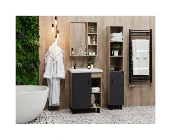 Пенал Onika ТИМБЕР серый матовый/дуб сонома 30.01 403067 – изображение 4