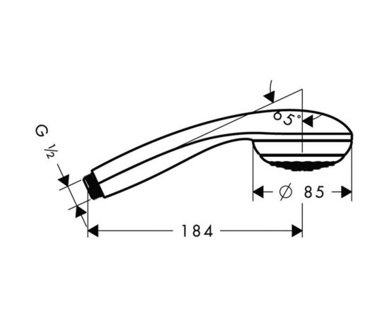 Ручной душ HANSGROHE 28562000 Crometta 85 Vario 00000008094 – изображение 3