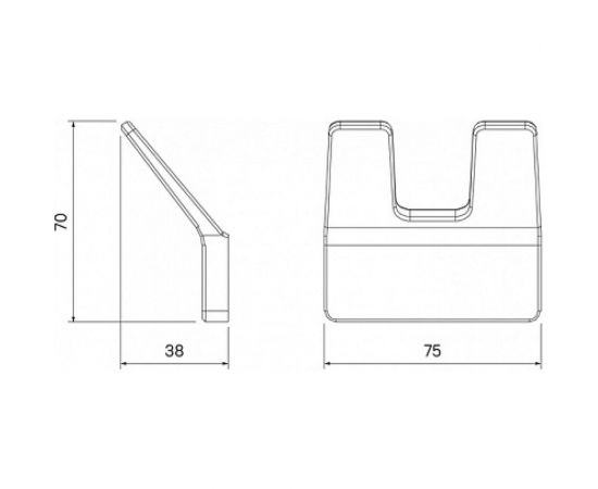 Двойной крючок IDDIS Slide сплав металлов SLIBS20i41 – изображение 2