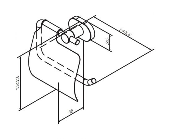 Держатель для туалетной бумаги с крышкой, хром AM.PM A74341400 – изображение 2