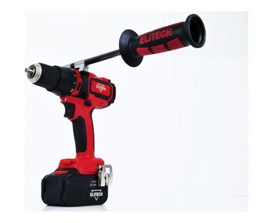 Аккумуляторная ударная дрель-шуруповерт Elitech 2х4.0Ач ДА 18УБЛ2 191609 – изображение 3