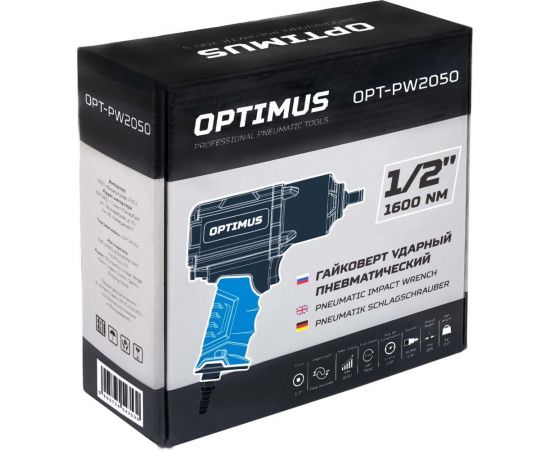 Пневматический ударный гайковерт Optimus 1600 нм OPT-PW2050 – изображение 3