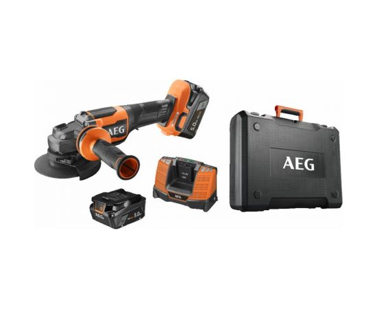 Углошлифмашина AEG BEWS18-125BLPX2-502C 125 мм, 18В 4935480858 