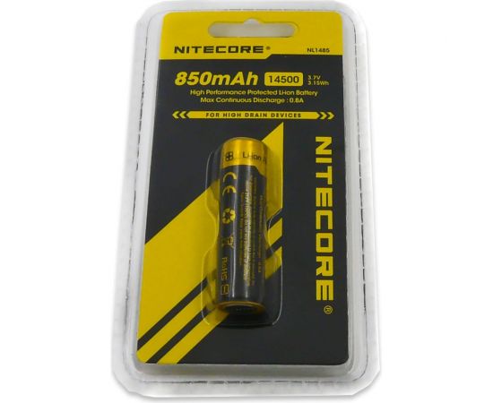 Аккумулятор Nitecore NL1485 14500 Li-ion 3.7v 850mA 9972 – изображение 2