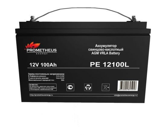 Аккумулятор PE12100L 100Ач, 12В Prometheus energy НФ-00002946 – изображение 2
