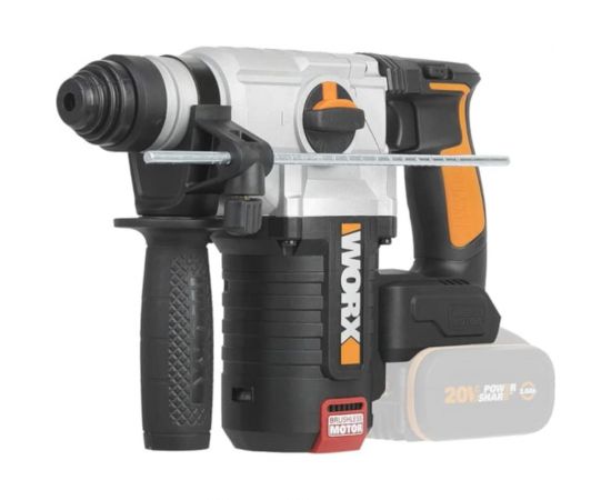 Аккумуляторный бесщеточный перфоратор WORX 20В, 4Ач x2, ЗУ 2А, кейс WX380 – изображение 3