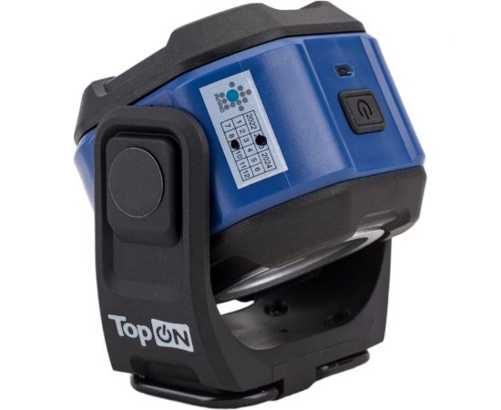 Аккумуляторный фонарь TopOn LED 5 Вт 550 лм 3.7 B 2 Ач 7.4 Втч регулировка яркости, подставка с креплением под штатив, магниты, крючки TOP-MX055DL – изображение 5