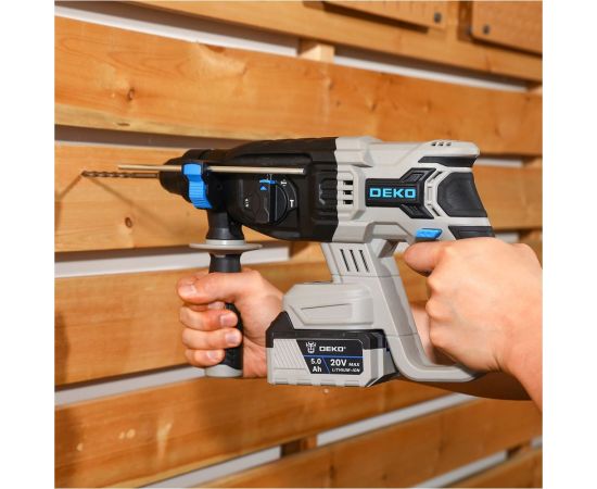 Аккумуляторный перфоратор DEKO DKCH20FU-Li, 20В, 1x5.0Ач 063-4418 – изображение 6