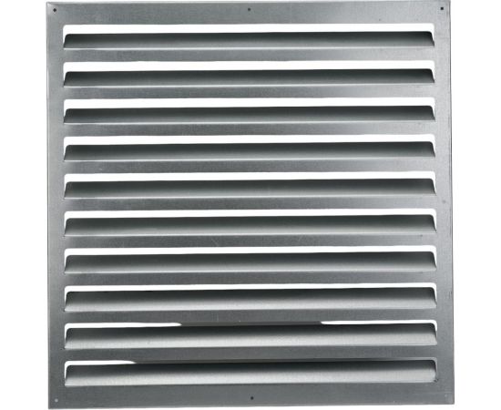 Решетка жалюзийная накладная из листовой оцинкованной стали с внутренними жалюзи 500x500 мм ООО Вентмаркет RG000151 