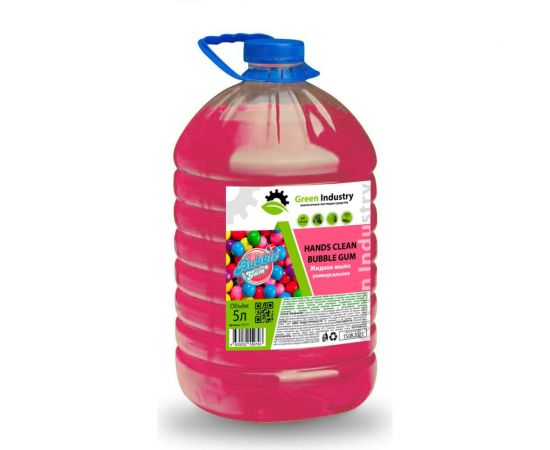 Жидкое мыло Green Industry Hands Clean Bubble Gum, 5 л 100157 