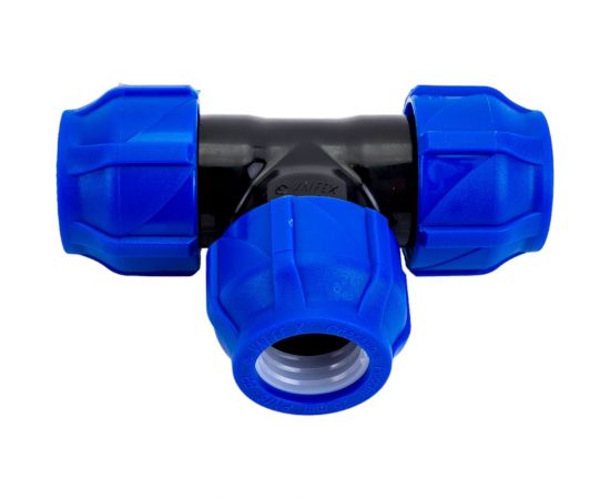 Компрессионный тройник VALFEX ПНД, 25-25-25 1210012252525 