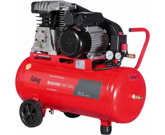 Компрессор FUBAG b3600b/100 cm3 360 л/мин, 100 л, 10 бар, 2.2квт, 641274 