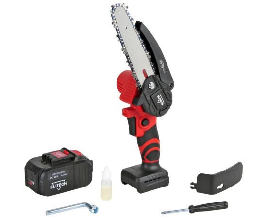 Цепная аккумуляторная пила Elitech ПЦА 18БЛ/С E1611.002.00 200561 – изображение 11