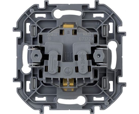 Розетка Legrand 2К+З - немецкий стандарт - 16 А - 250 В - INSPIRIA - алюминий 673722 – изображение 8