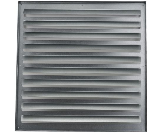 Решетка жалюзийная накладная из листовой оцинкованной стали с внутренними жалюзи 500x500 мм ООО Вентмаркет RG000151 – изображение 2