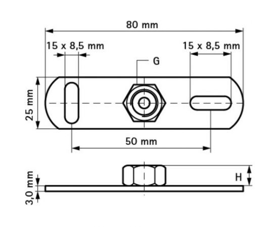 Подпятник Walraven BIS, M8 6703008 – изображение 2