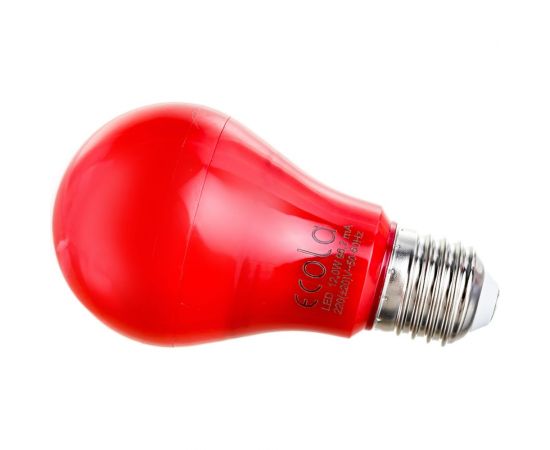 Светодиодная лампа Ecola classic LED color 12,0W A60 220V E27 Red Красная 360 композит 110x60 K7CR12ELY – изображение 5