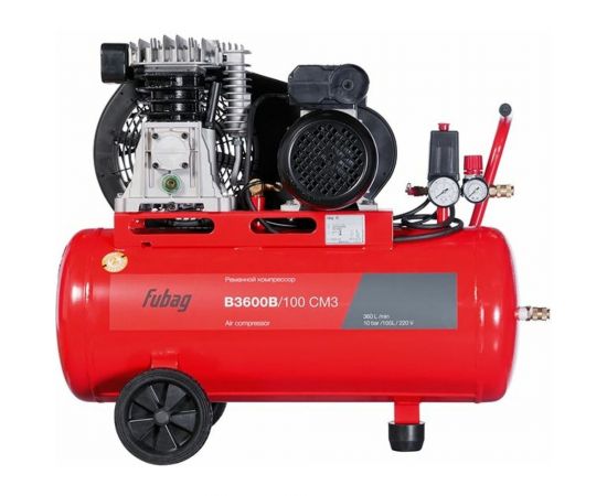 Компрессор FUBAG b3600b/100 cm3 360 л/мин, 100 л, 10 бар, 2.2квт, 641274 – изображение 2