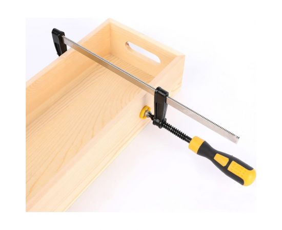 Столярная F-образная струбцина DELI dl111230 300x120 мм, максимальное усилие зажима 2000 Н, резьба 12 мм, штанга 5 мм 112039 – изображение 7