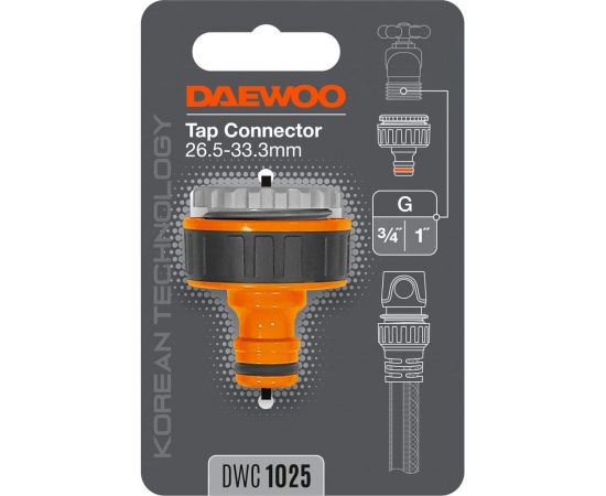 Адаптер для кранов с внешней резьбой (3/4""; 1""; 26.5-33.3 мм) DAEWOO DWC 1025 – изображение 3