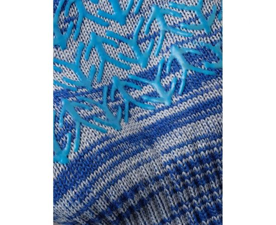 Трикотажные перчатки с ПВХ Фабрика перчаток 10 класс, 6 нитей, синие 6-10-ПЛ-СИН-(L) – изображение 3